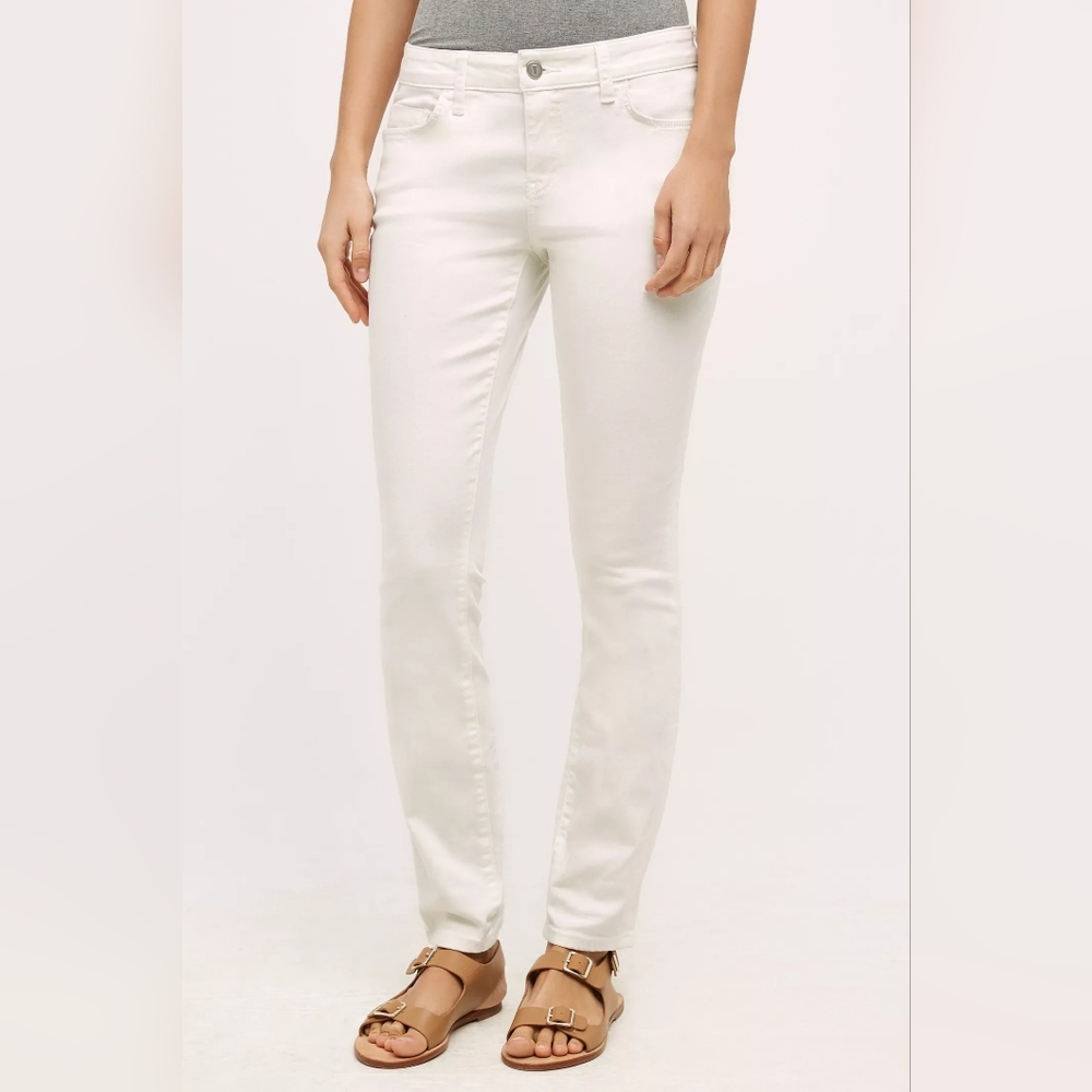 Anthropologie Pilcro Stet Natural mid rise Skinny Jeans 27 textured